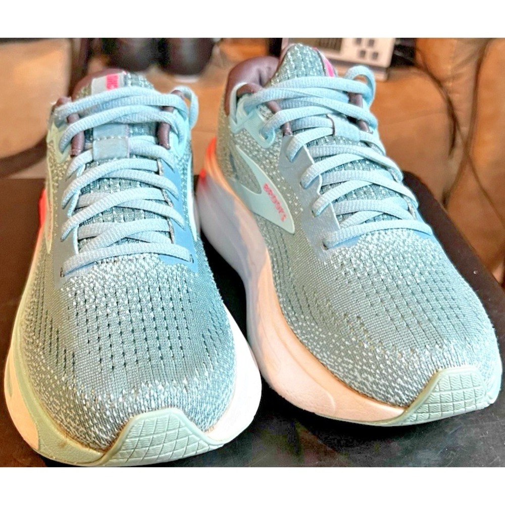Brooks Ghost Max 2  Teal/Pink Women's Size 7 Athletic Running Shoes  1204201B475 - Picture 3 of 10